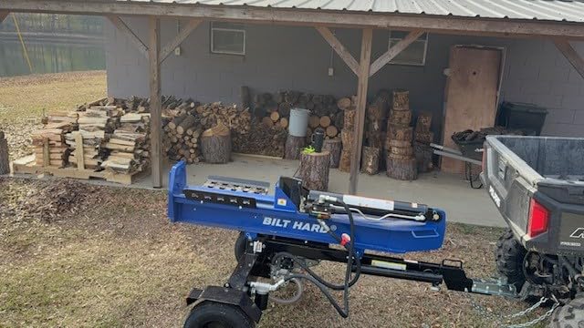 BILT HARD Full Beam 30-Ton Horizontal/Vertical Gas Powered Hydraulic Log Splitter with 223cc OHV Engine, 2