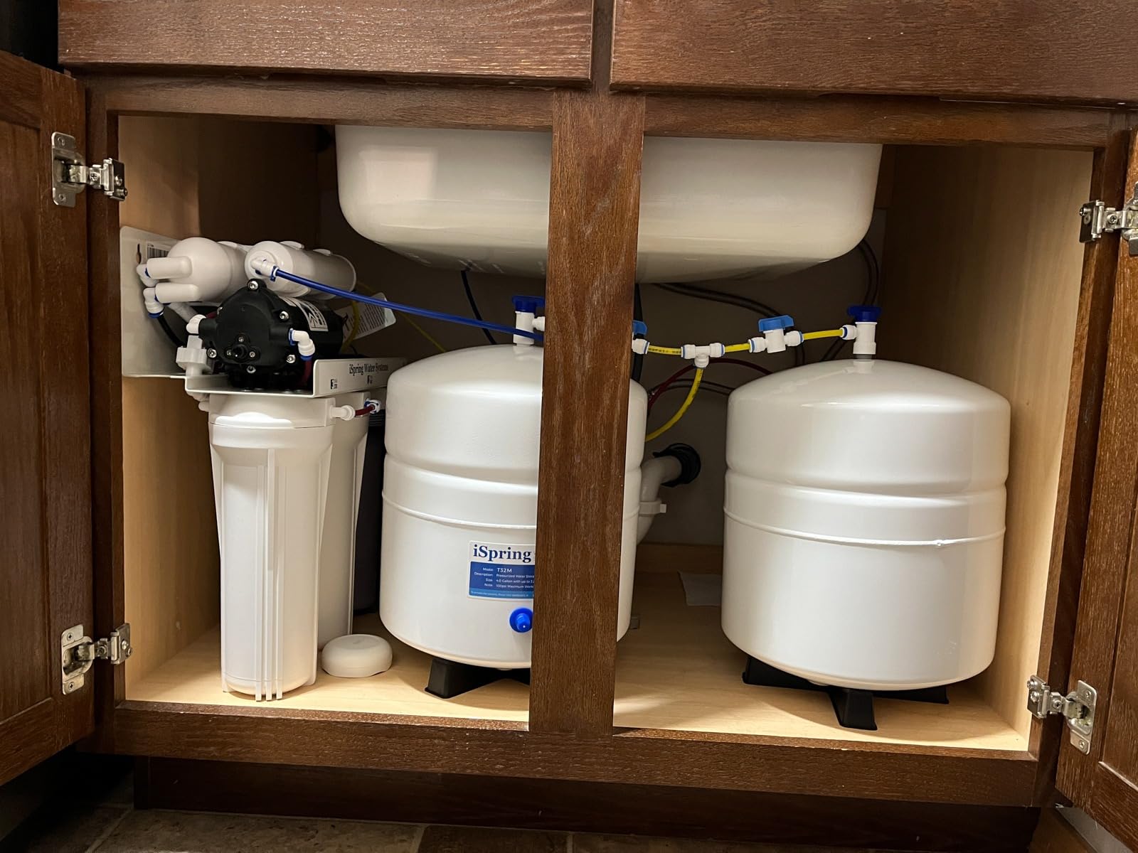 iSpring RO5004F Reverse Osmosis Water Filter with UV, SGS Tested PFAS and TDS Reduction, 500 GPD RO System Under Sink, 2:1 Pure to Drain, Tankless RO Water Filtration System, Filter Life Monitor customer photo 2