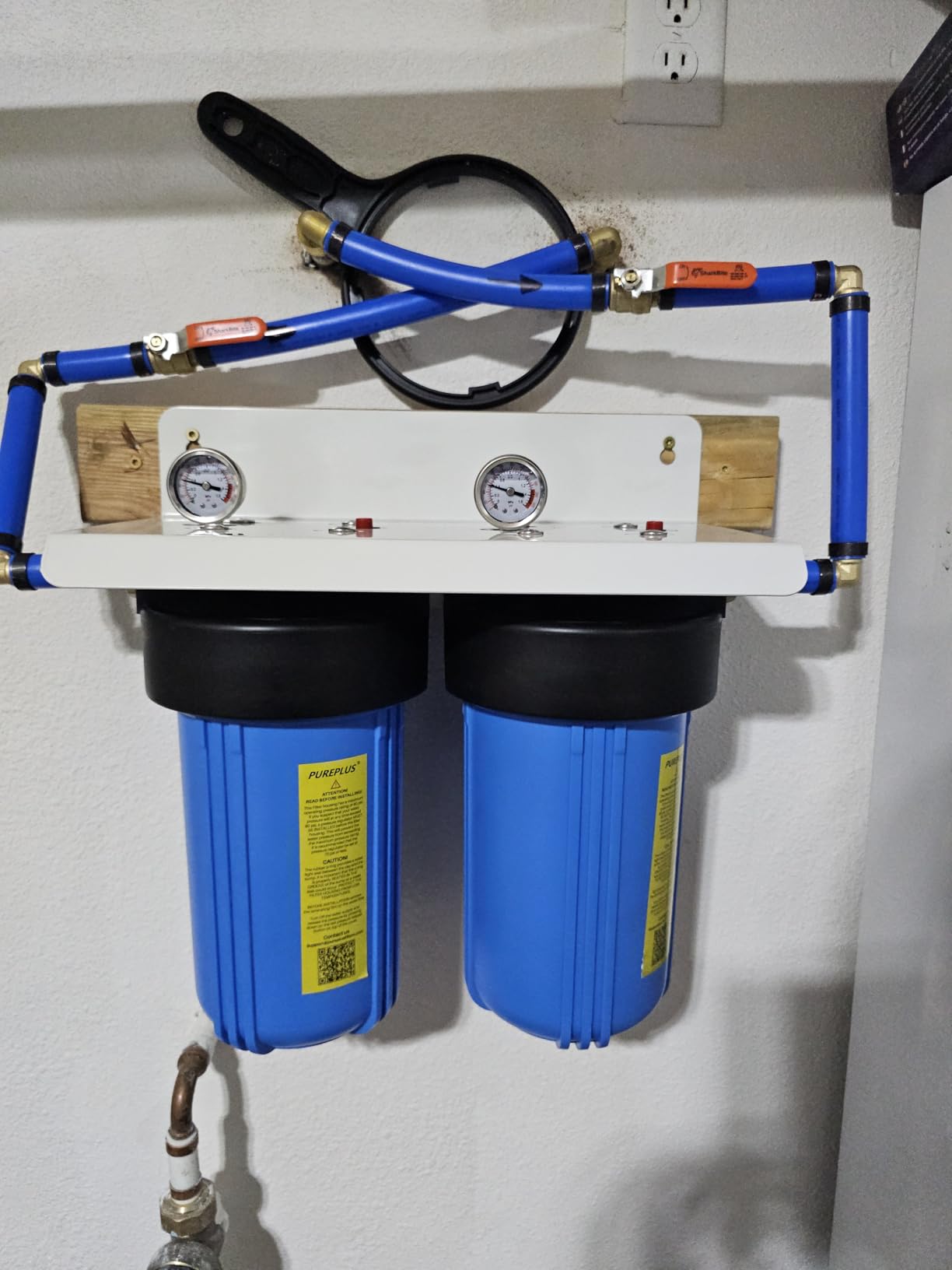PUREPLUS 2-Stage Whole House Water Filter, NSF/ANSI 42, Sediment & Carbon customer photo 1