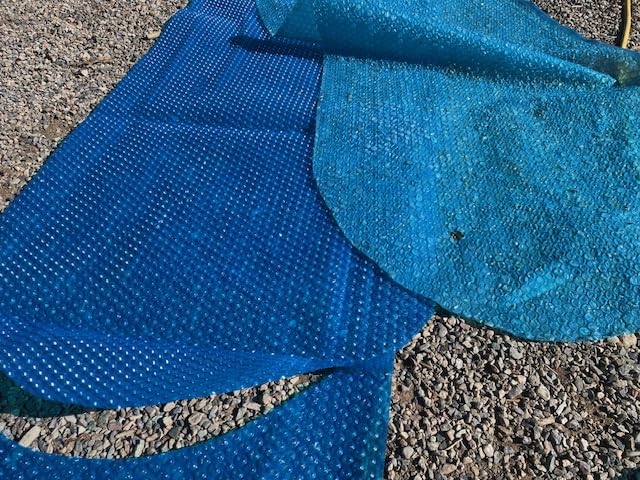 Solar Pool Cover 16x32 Ft Rectangle,10Mil Blue customer photo 2