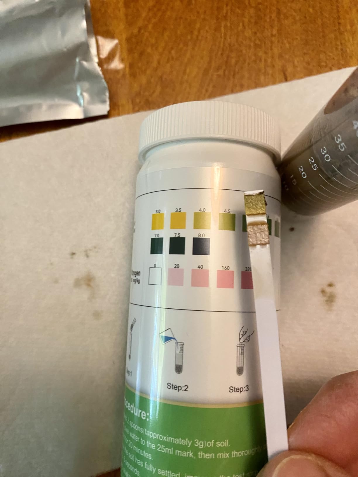 2-in-1 pH & Nitrogen Soil Test Kit, Home Soil Testing Kit for Lawns Gardening Grass Vegetables Nutrients, Soil pH Nitrogen Tester Strips Separately Sealed in Foils, Easy to Use, Rapid Results customer photo 2