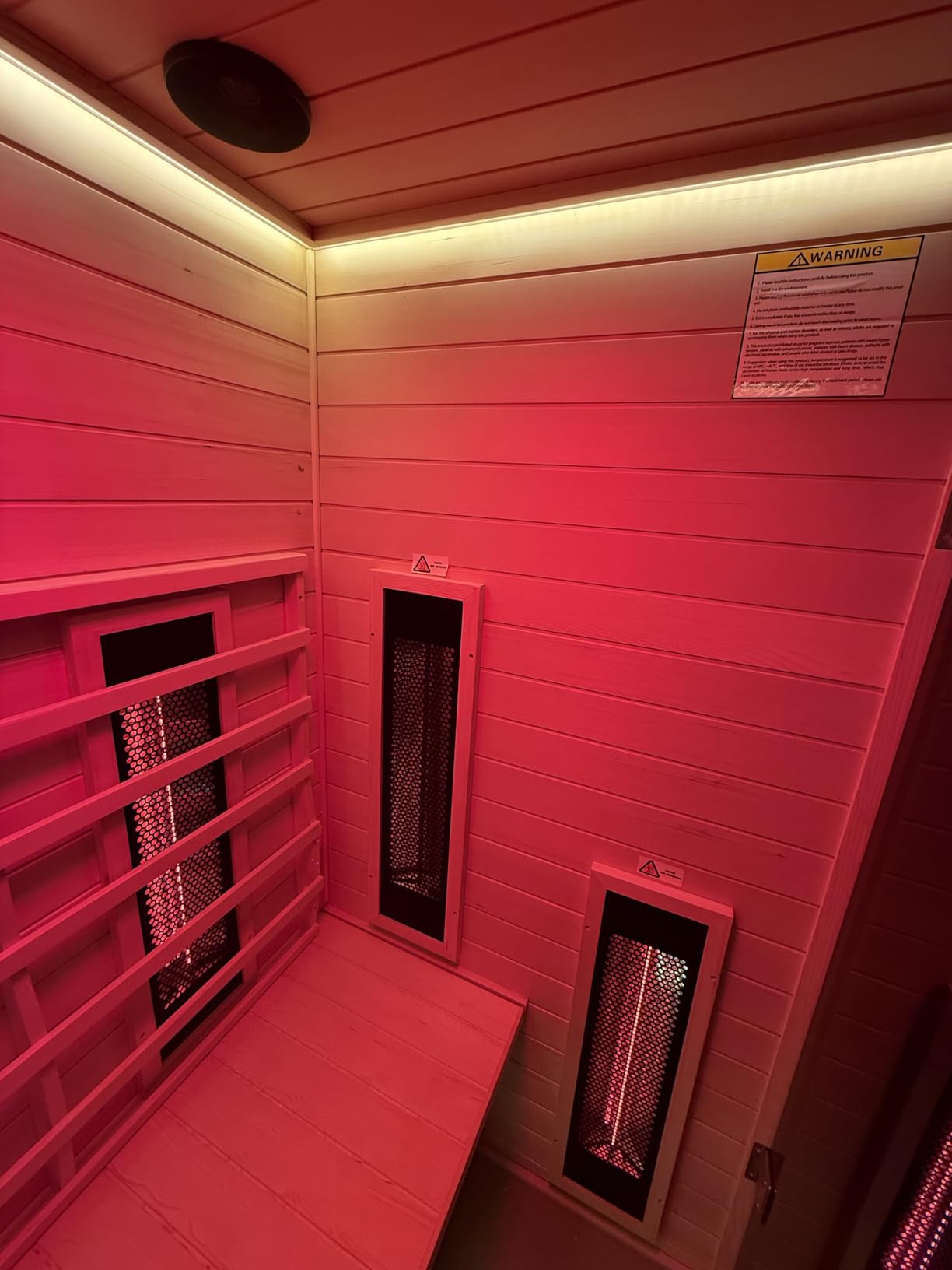 Infrared Saunas 2-3 Person, Ceramic Infrared Corner Sauna for Home customer photo 2