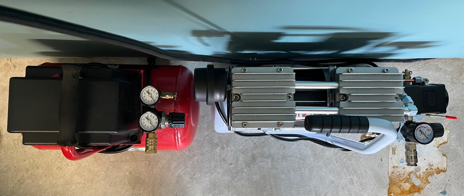 Quiet Oil-Free Air Compressor, 68 dB, 2.8 CFM @ 90 PSI, 8 Gallon Air Tank customer photo 2