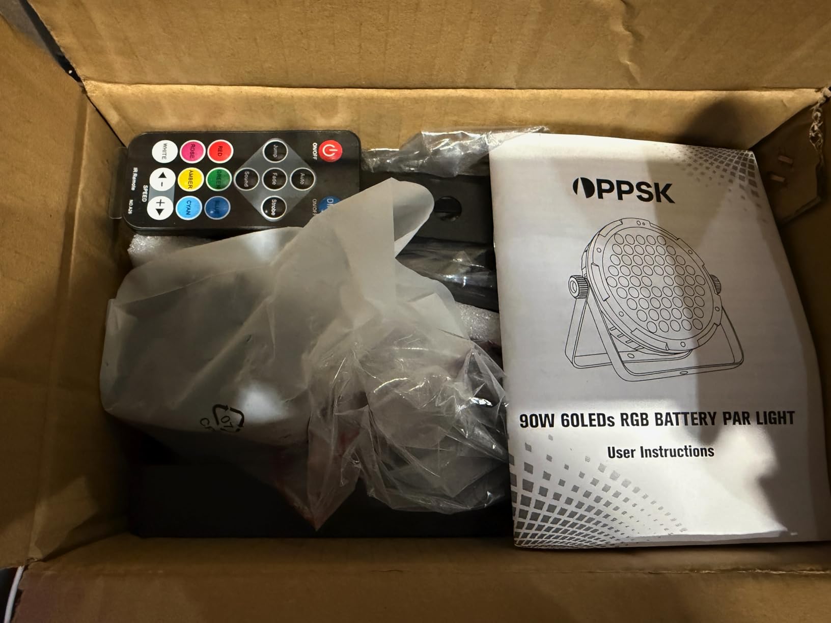 90W Dimmable RGB Battery Par Lights by Remote & DMX Control (2Pack) customer photo 1
