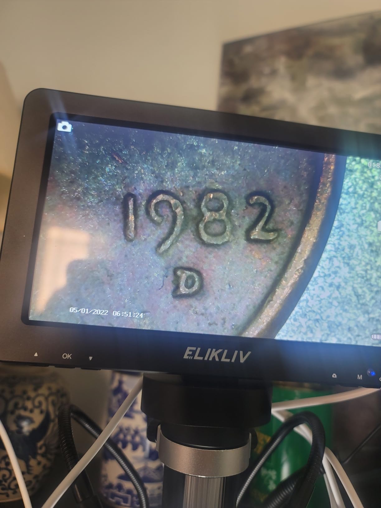 Elikliv Coin Microscope with Weighing Scale, Digital Magnifier 8+2 Lights customer photo 1