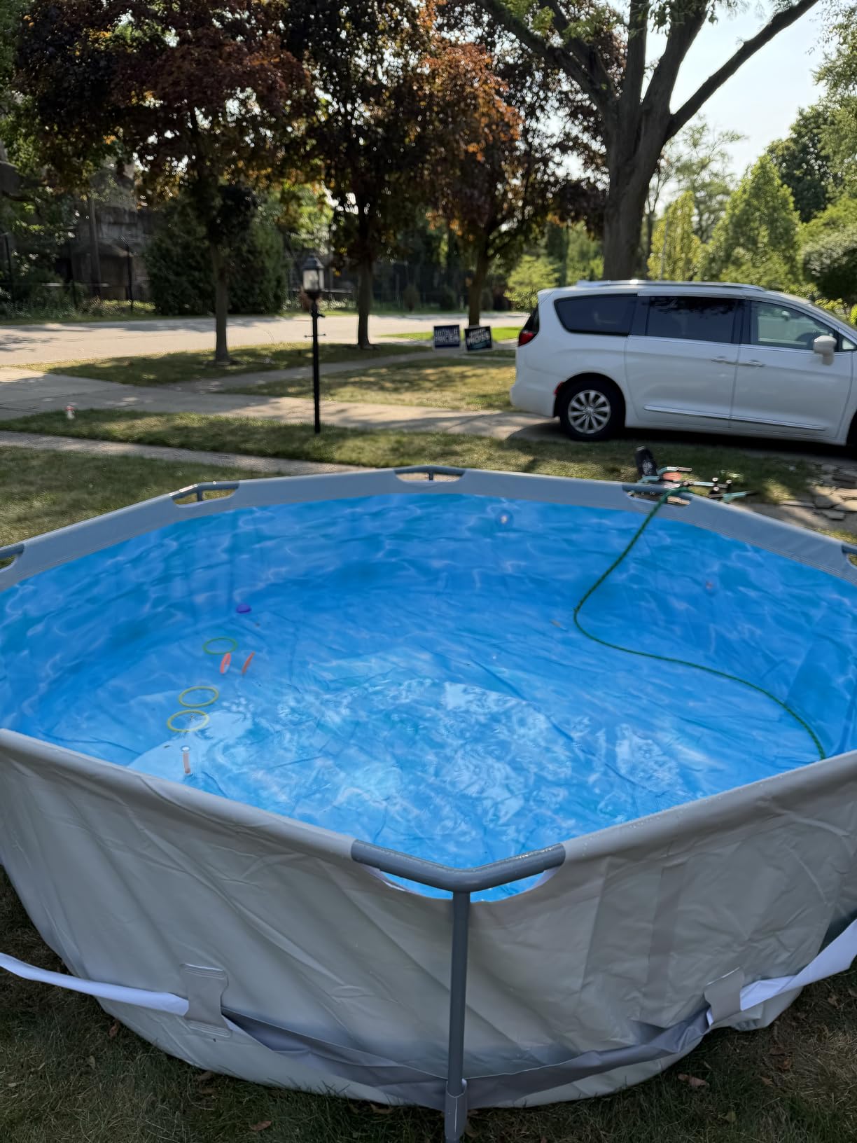 Above Ground Pool,10ft x 30in Frame Deep Swimming Pool-Deep Blue customer photo 2