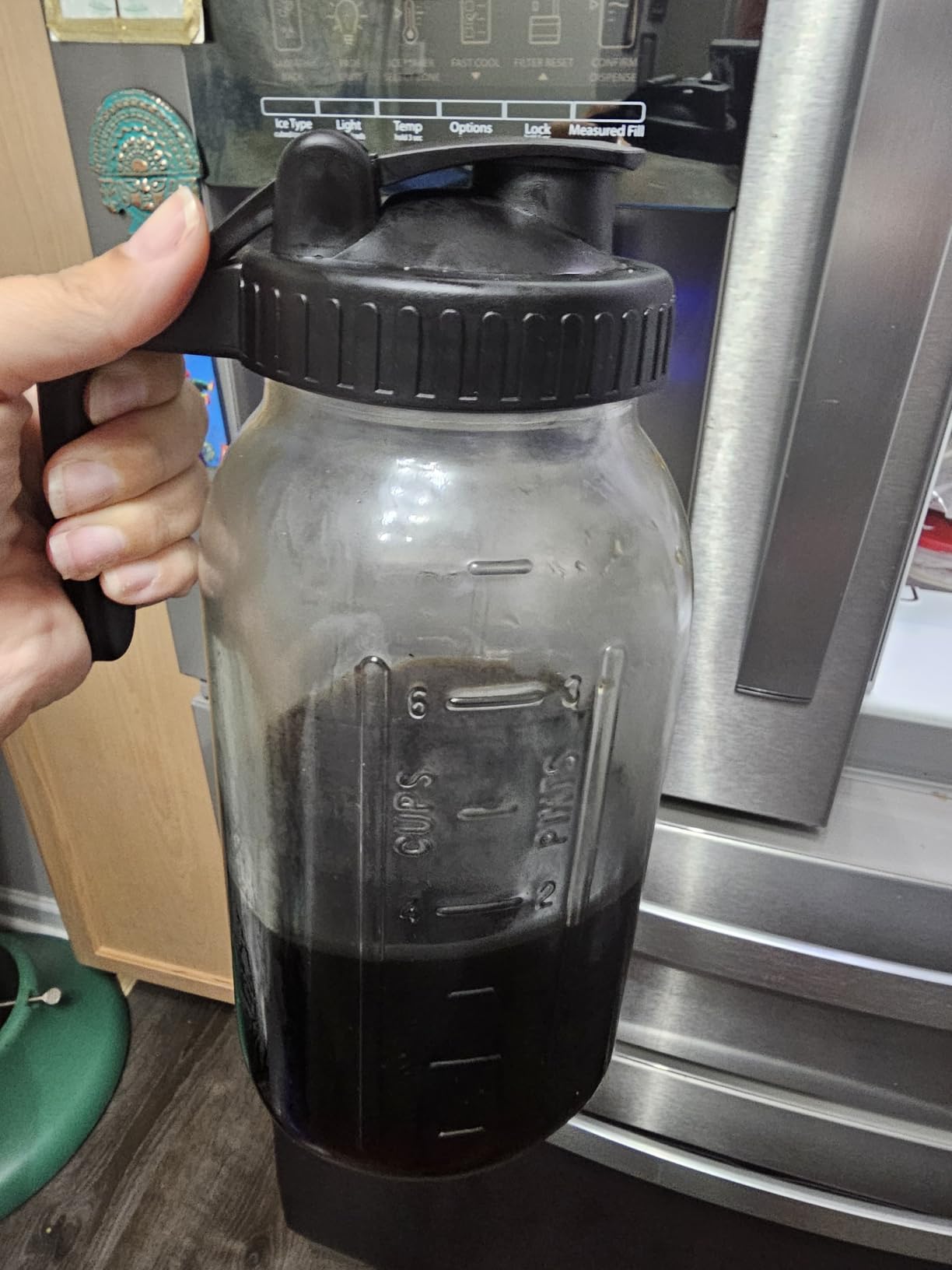 1 Gallon Cold Brew Coffee Maker, Mason Jar Pitcher with Spigot & Filter customer photo 1
