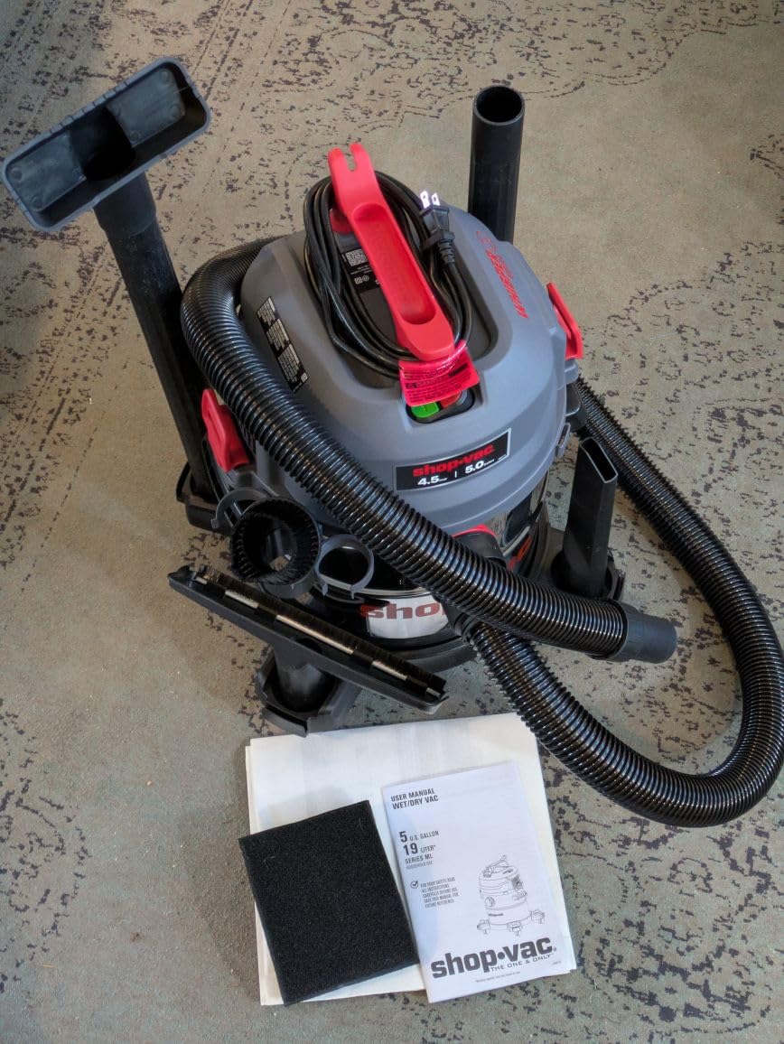 Shop-Vac 5 Gallon Ultra Quiet Shop Vacuum Wet and Dry, 4.5 Peak HP, 5430542 customer photo 1