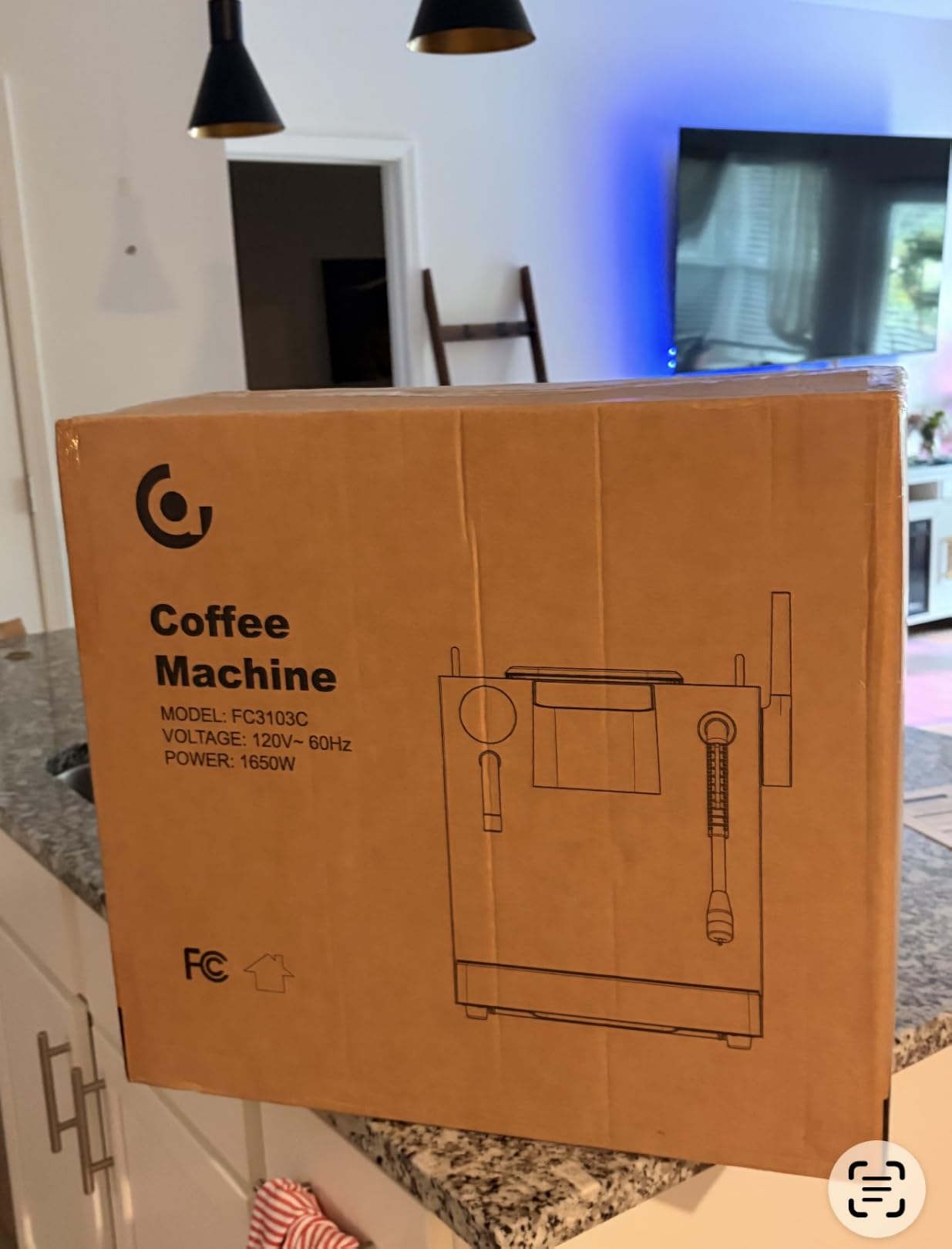 AMZCHEF 9 Bar OPV Espresso Machine with Automatic Milk Frother, Dual Boiler customer photo 1