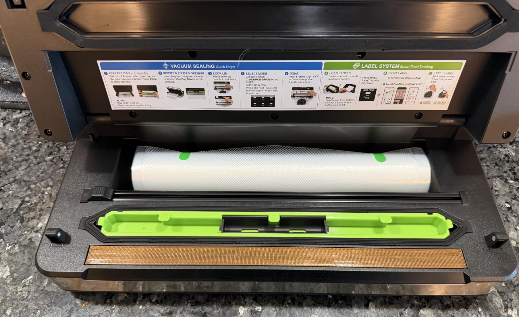 98kPa Smart Vacuum Sealer with FreshTrack Label Printing & Food Manager App customer photo 1