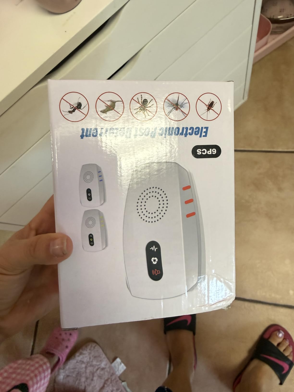 2026 Upgraded Ultrasonic Indoor Pest Repeller, 3-Mode Mouse Traps, 6 Pack customer photo 1