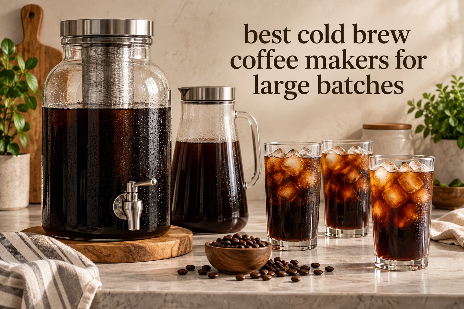 best cold brew coffee makers for large batches