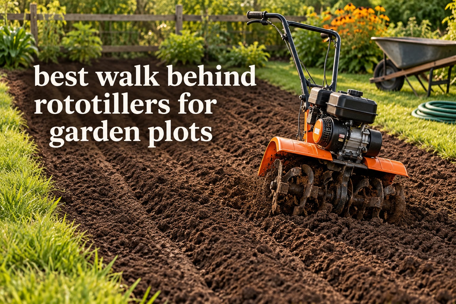 best walk behind rototillers for garden plots