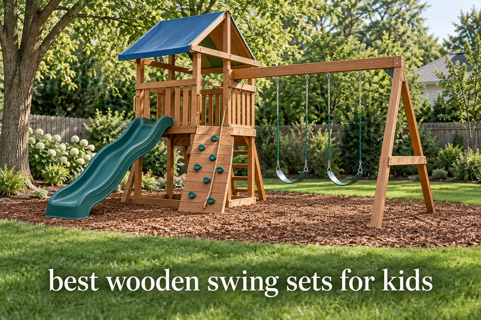 best wooden swing sets for kids