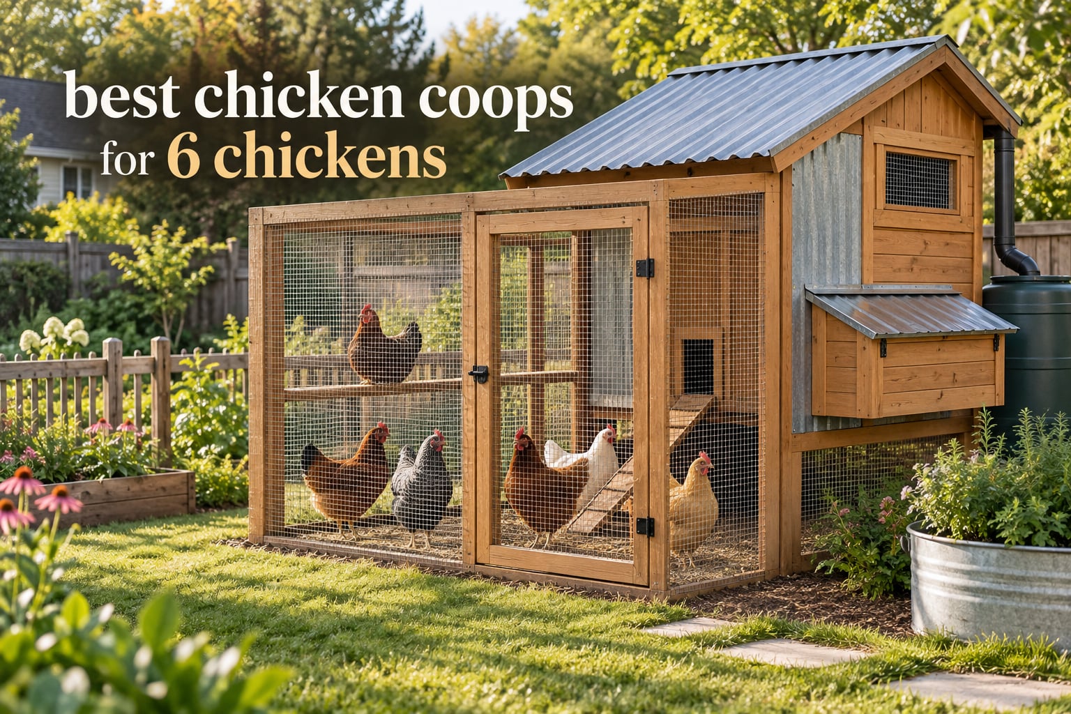 best chicken coops for 6 chickens