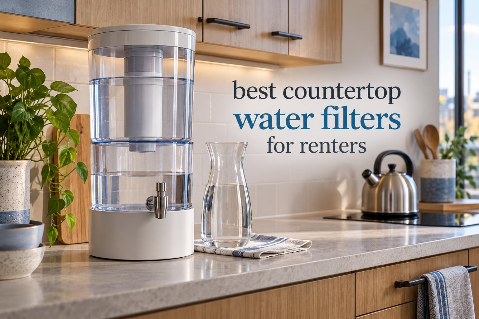 best countertop water filters for renters