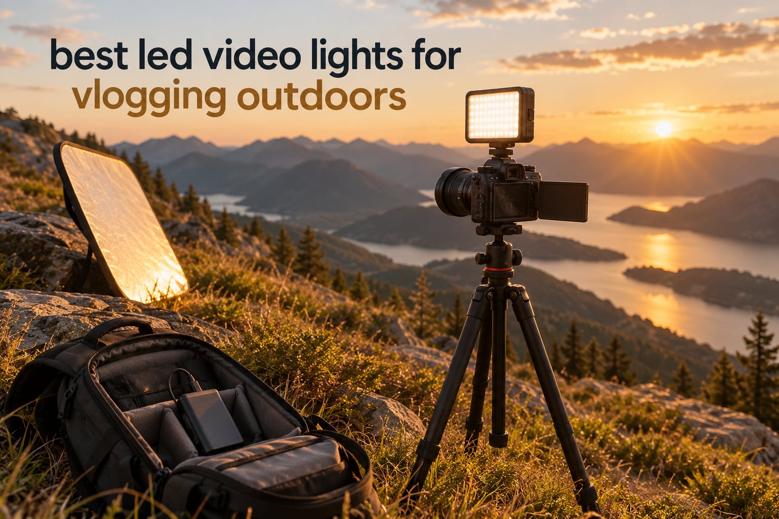 best led video lights for vlogging outdoors