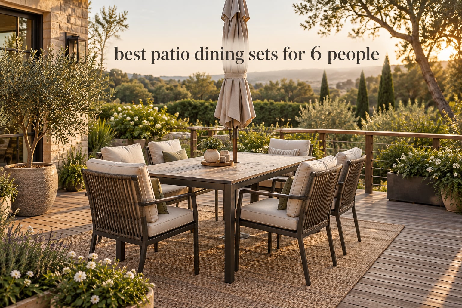 best patio dining sets for 6 people