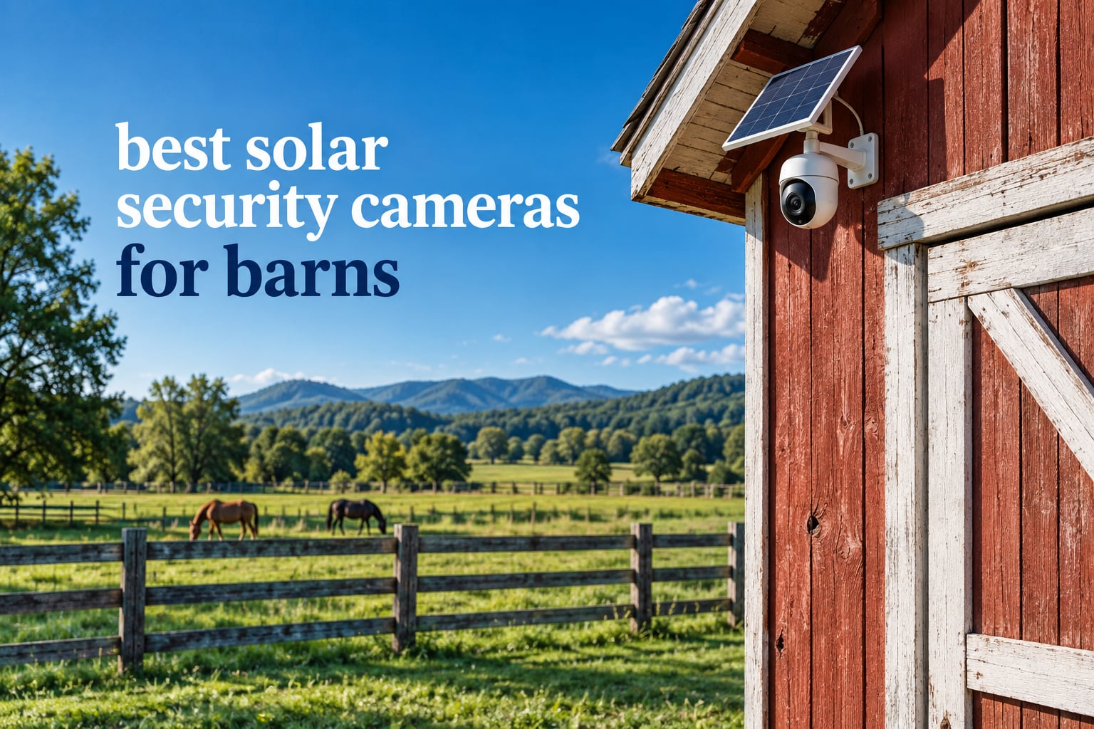 best solar security cameras for barns