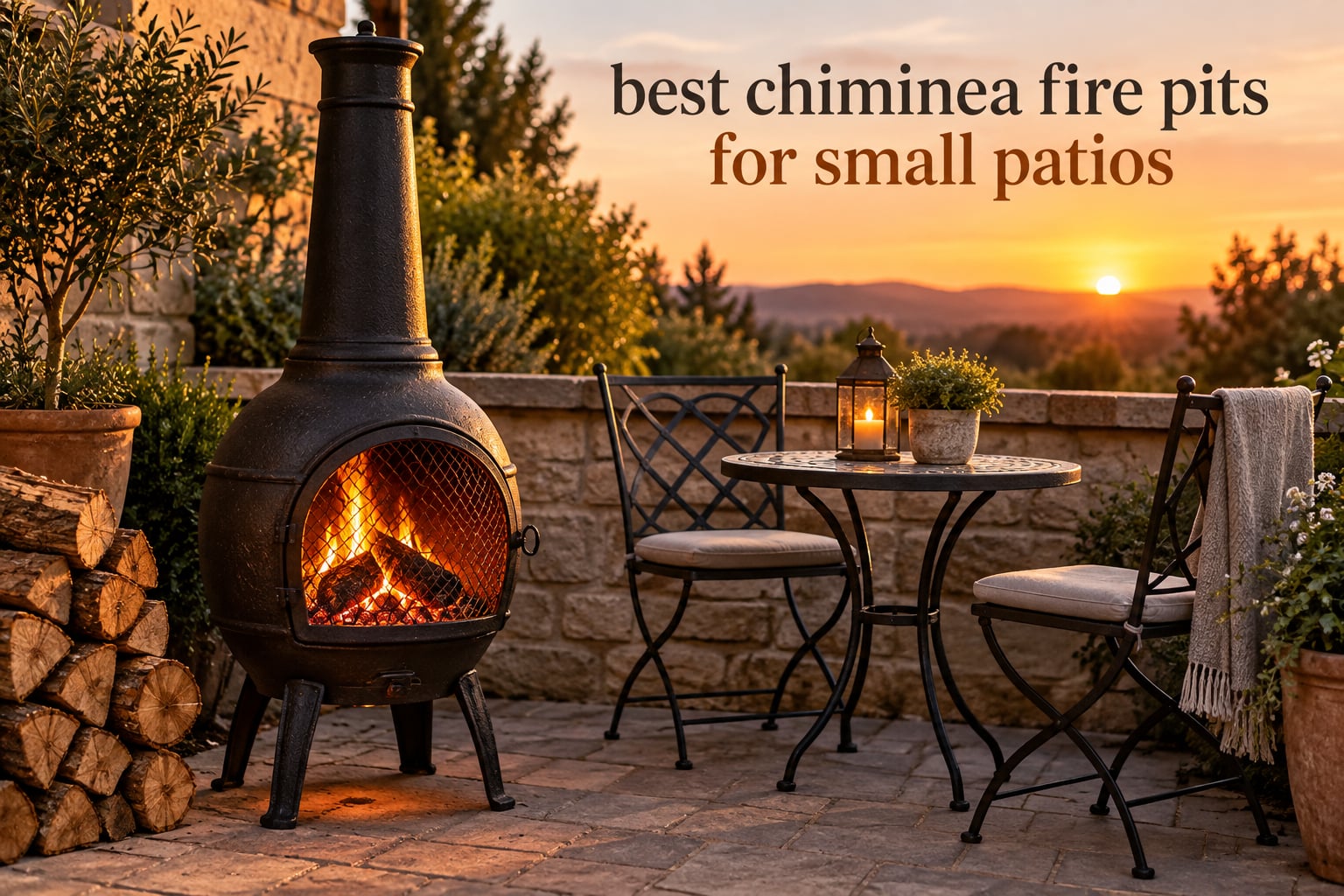 best chiminea fire pits for small patios