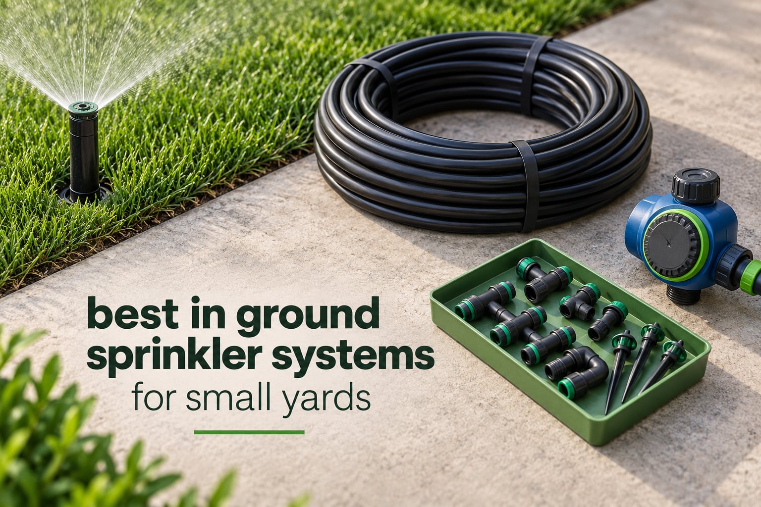 best in ground sprinkler systems for small yards