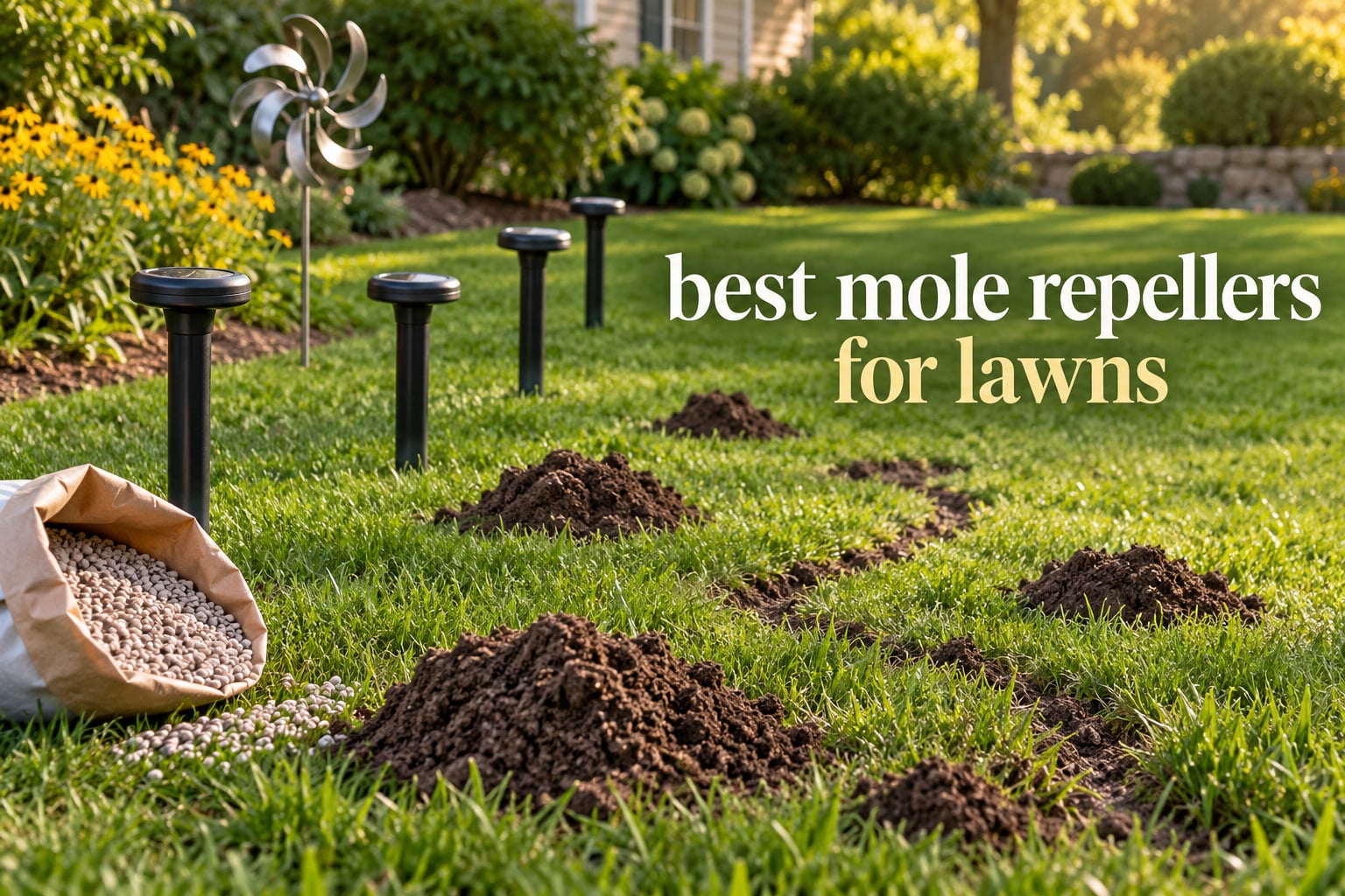 best mole repellers for lawns
