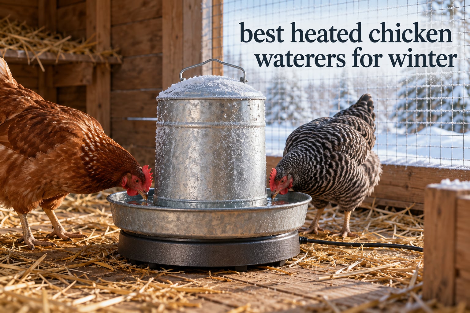 best heated chicken waterers for winter