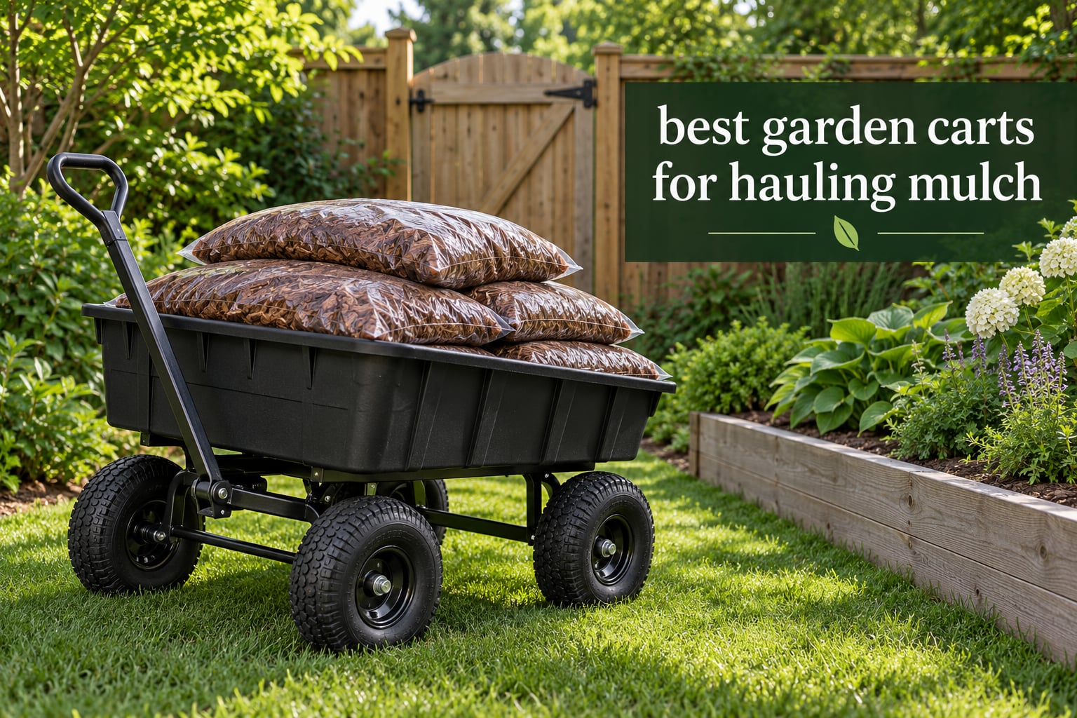 best garden carts for hauling mulch