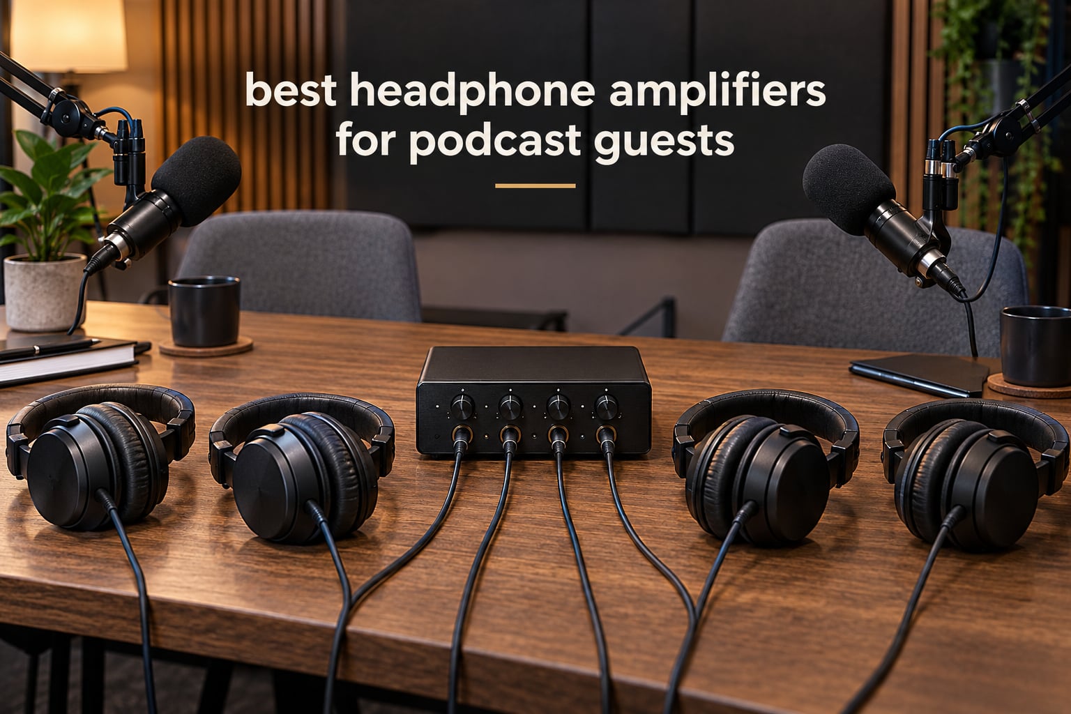 best headphone amplifiers for podcast guests