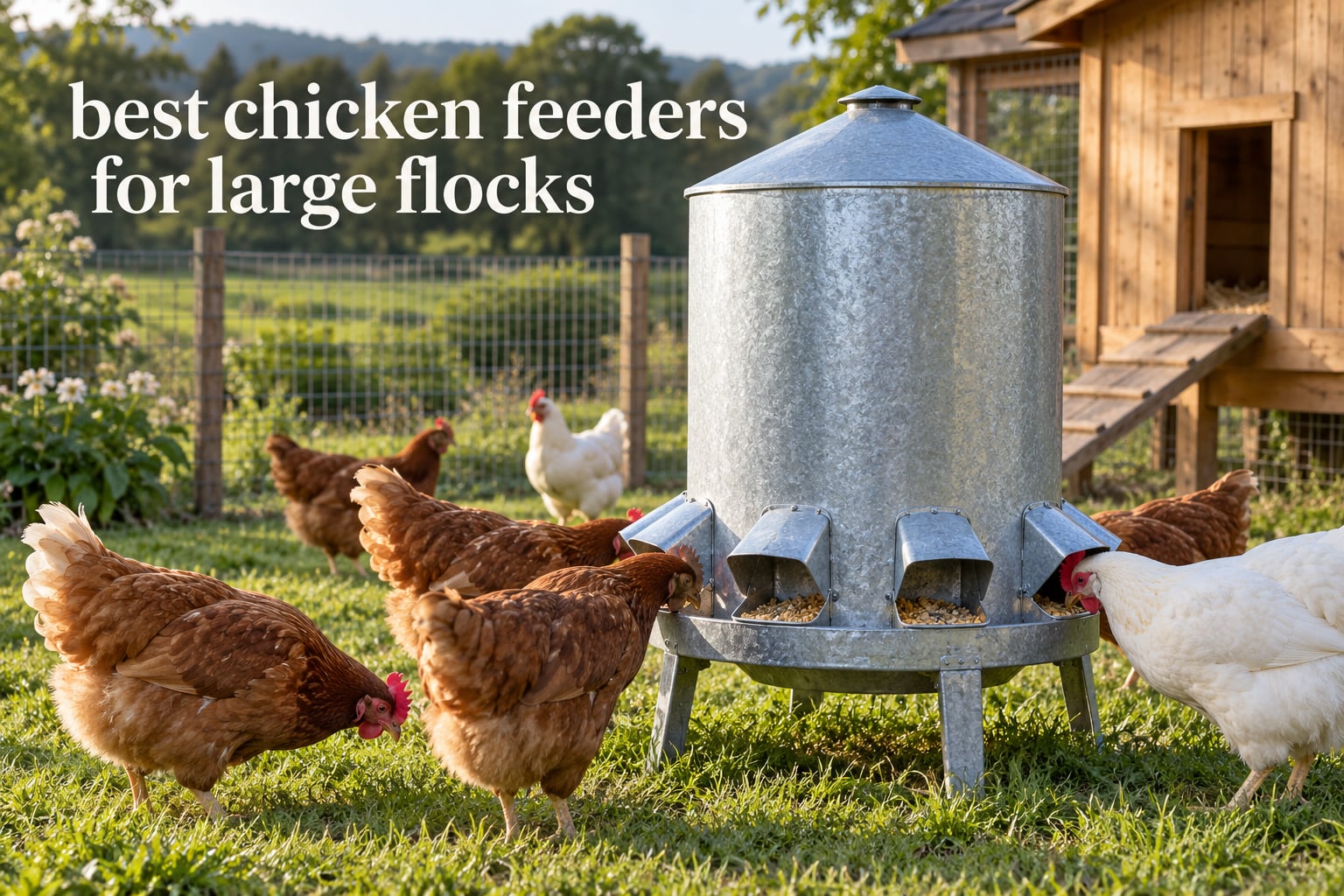 best chicken feeders for large flocks