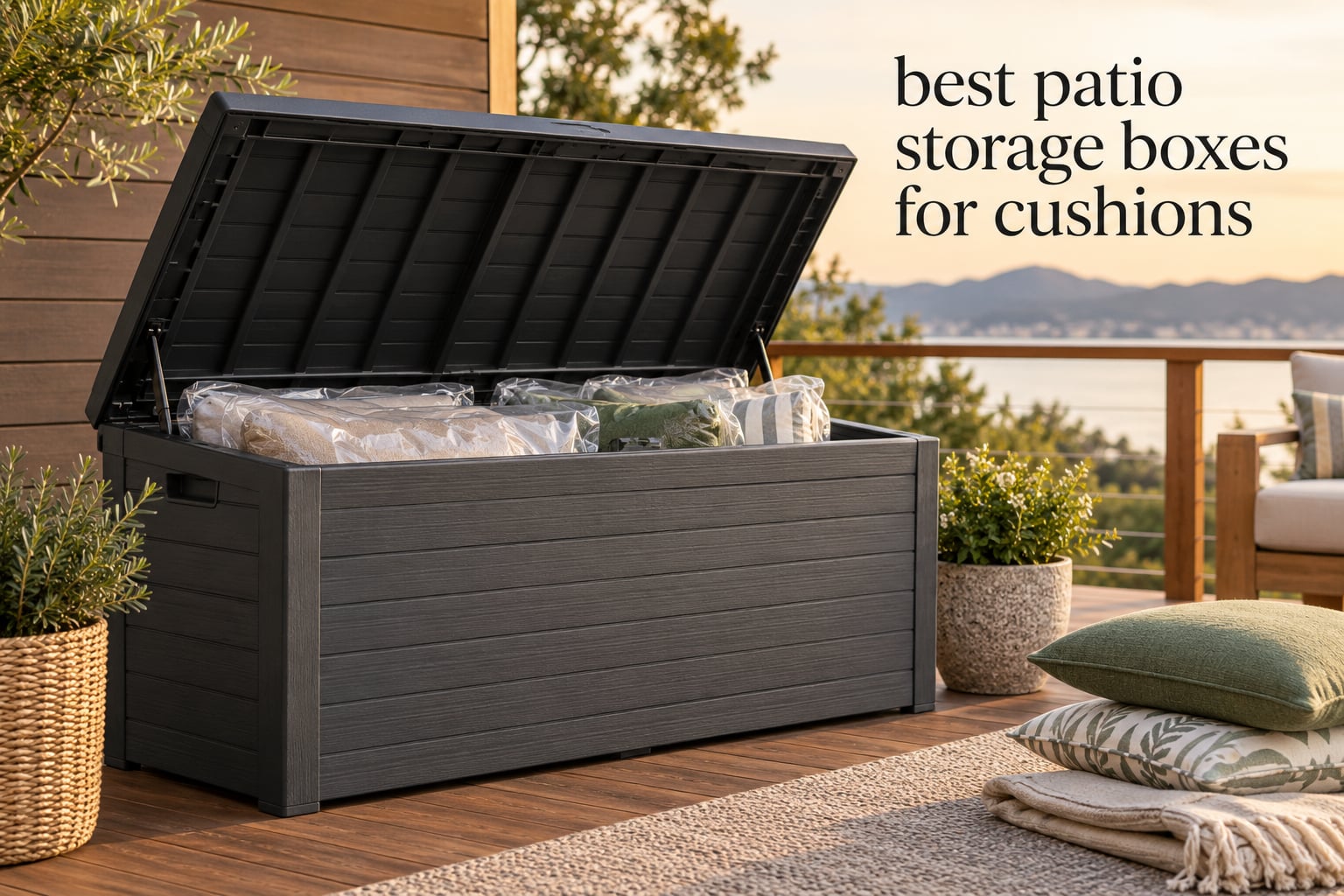 best patio storage boxes for cushions