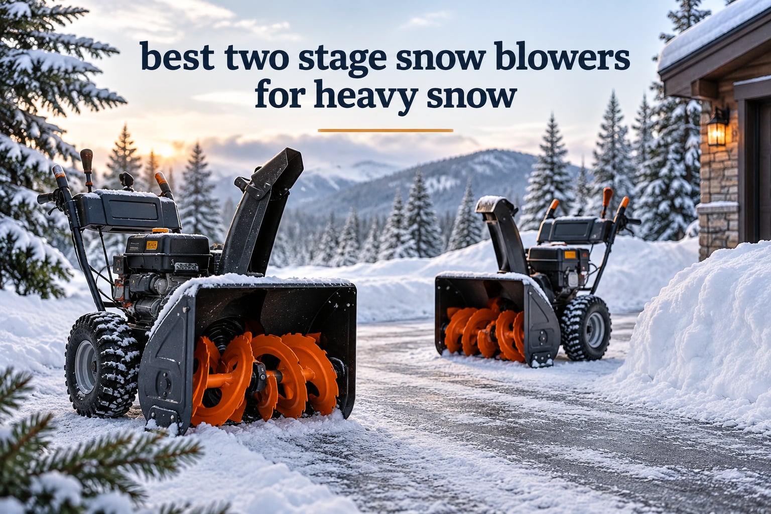 best two stage snow blowers for heavy snow