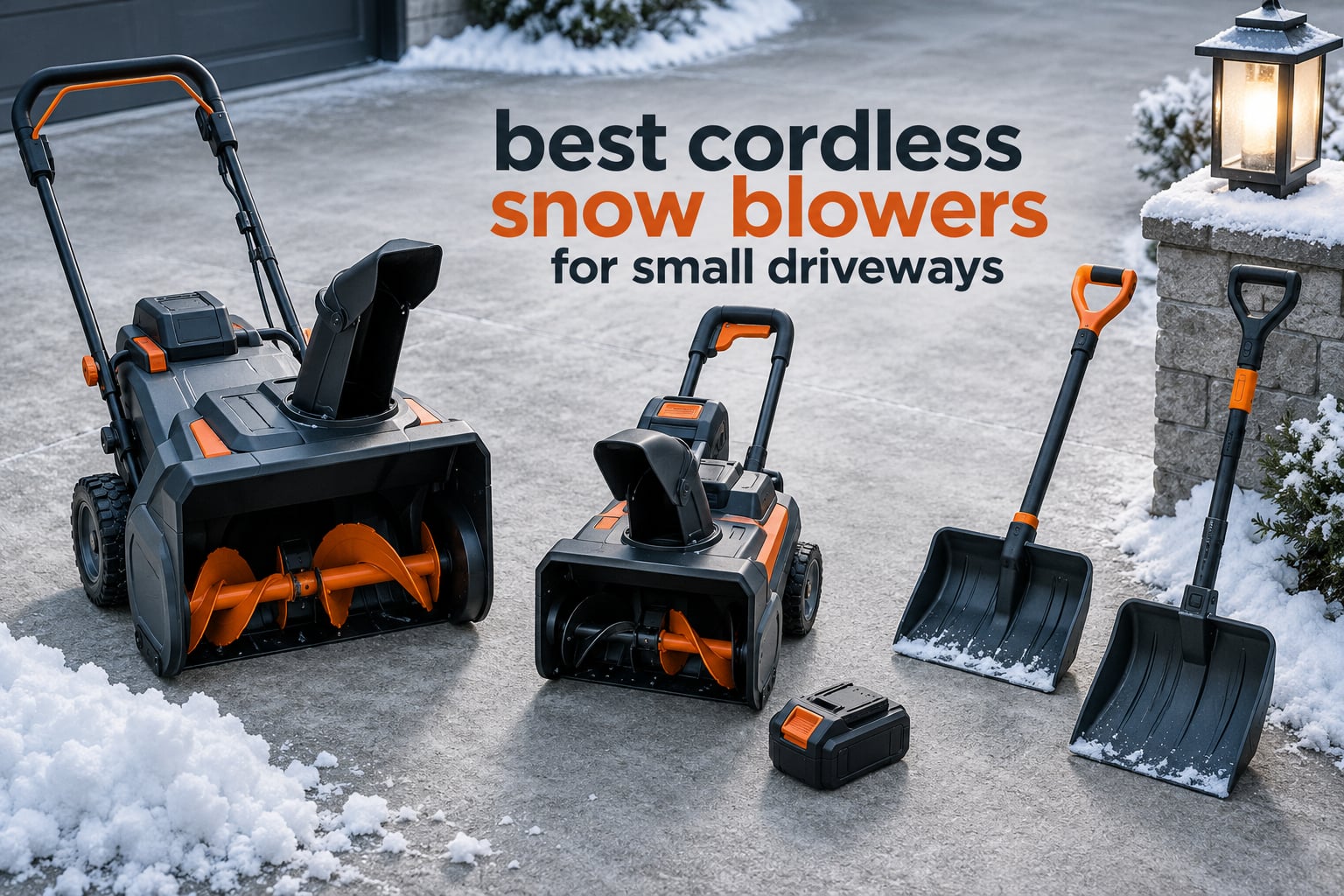 best cordless snow blowers for small driveways