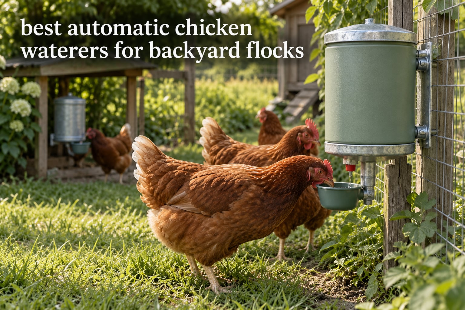 best automatic chicken waterers for backyard flocks