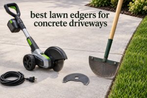 best lawn edgers for concrete driveways