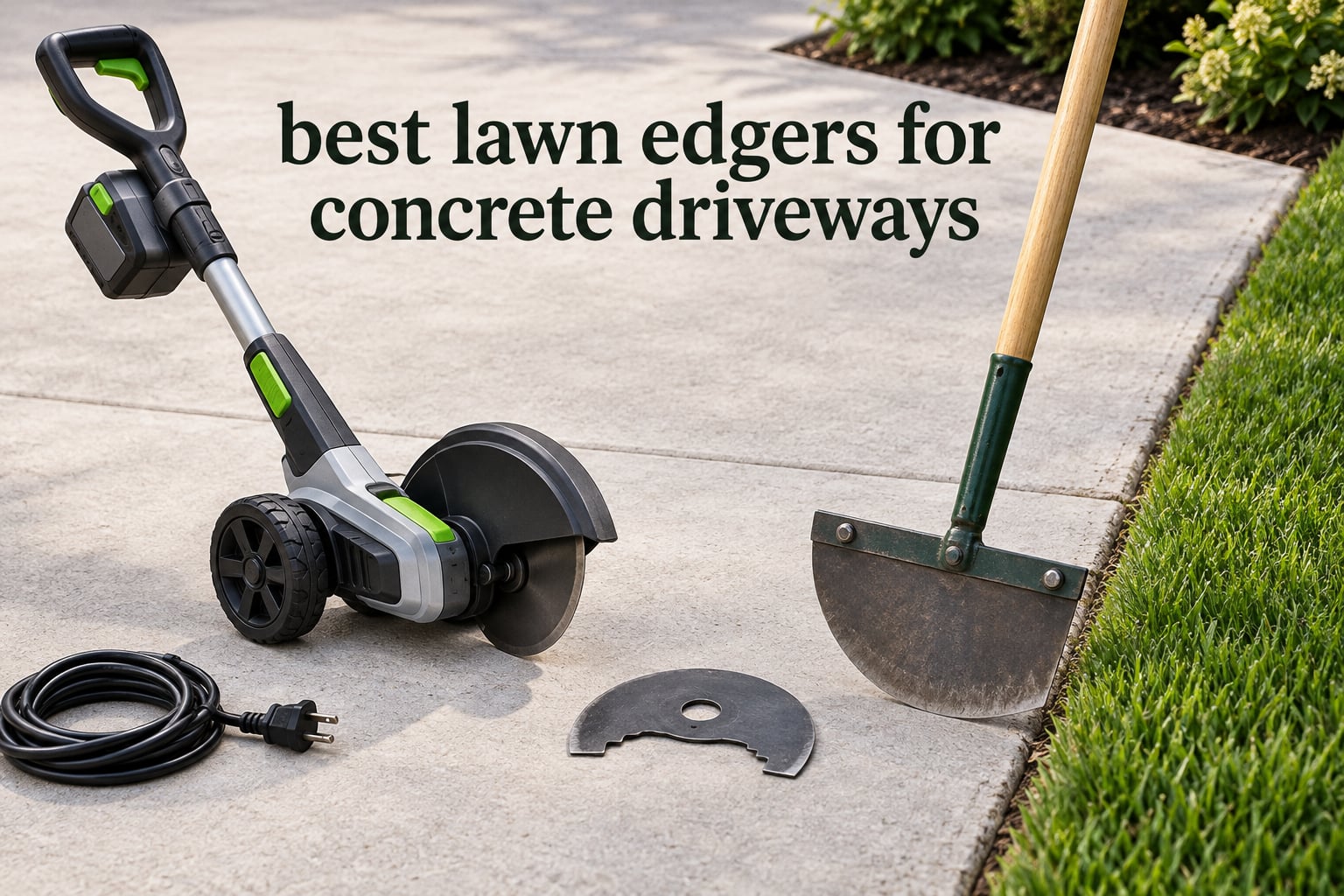 best lawn edgers for concrete driveways